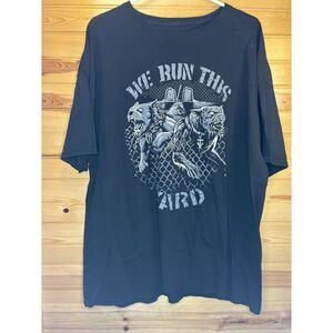 WWE XXL Roman Reigns Undertaker Graveyard Dogs TShirt We Run This Yard Wrestling